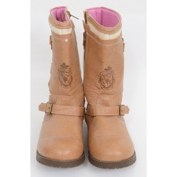 Disney D-Signed Descendants Tan Auradon Prep Boots Winter Snow KIDS US Size 4 - Picture 3 of 9